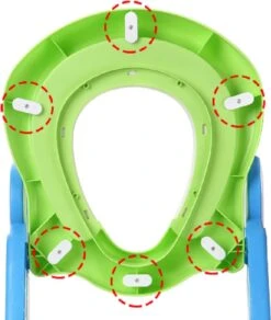 Toiletbril Met Trapje Voor Kinderen | Kinder Toiletzitje Toiletstoel Met Trap | Opvouwbare WC-bril Verkleiner Toiletverkleiner | LB-A20 Blauwpaars -Babyproducten 1014x1200 2