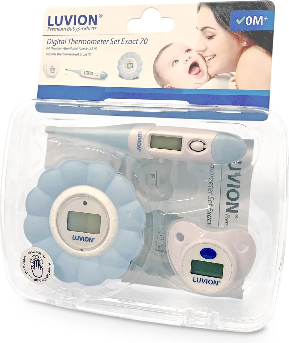 Luvion - 3 In 1 Baby Thermometer Set - Koortsthermometer - Bad / Water Thermometer - Speen Thermometer 2 Luvion - 3 In 1 Baby Thermometer Set - Koortsthermometer - Bad / Water Thermometer - Speen Thermometer - Afbeelding 2