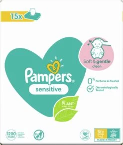Pampers® Pampers Sensitive Billendoekjes - 1200 Doekjes 32 Pampers® Pampers Sensitive Billendoekjes - 1200 Doekjes -Babyproducten 1020x1200 1