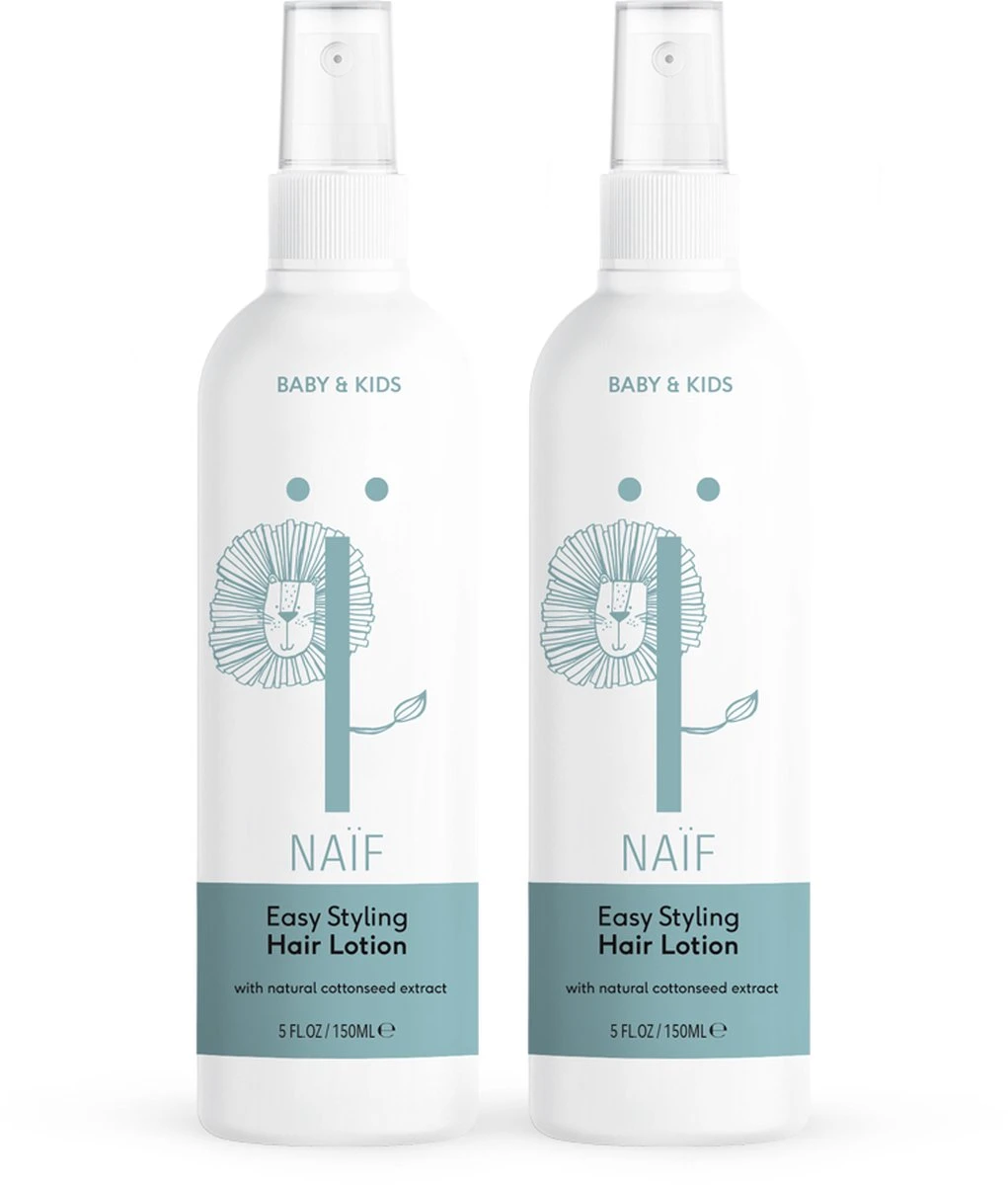 Naïf Easy Styling Haarlotion - Baby En Kids - 2 X 150ml - Met Natuurlijke Ingrediënten 1 Naïf Easy Styling Haarlotion - Baby En Kids - 2 X 150ml - Met Natuurlijke Ingrediënten