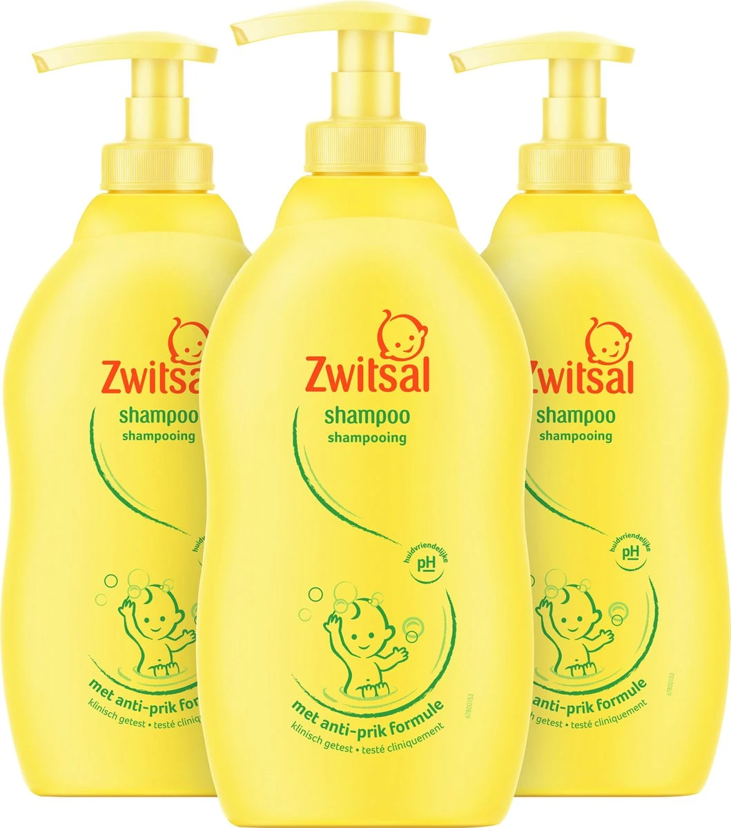 Zwitsal Baby Shampoo - 3 X 400 Ml - Voordeelverpakking 3 Zwitsal Baby Shampoo - 3 X 400 Ml - Voordeelverpakking - Afbeelding 3