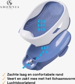 AdomniaGoods - Baby Bad - Pas Geboren Babybadje - Blauw -Babyproducten 1065x1200