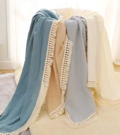 Hydrofiele Doek XL Met Franjes - 120x120 Cm - Taupe -Babyproducten 1067x1200 2