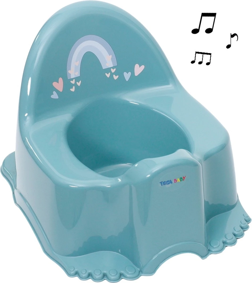 Tega Baby Meteo Eco Turquoise Potje Met Muziek PO-080-165 1 Tega Baby Meteo Eco Turquoise Potje Met Muziek PO-080-165
