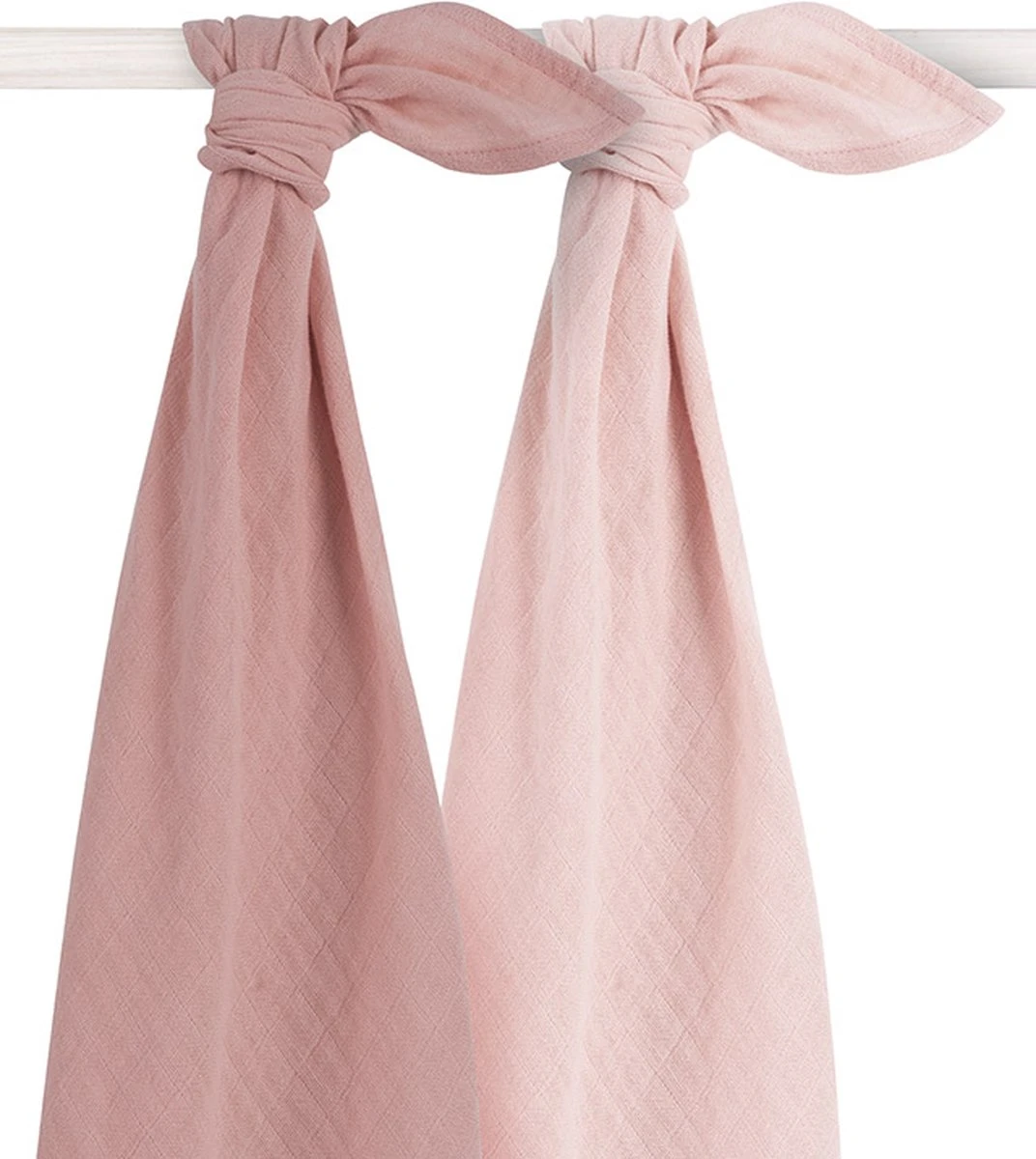 Jollein Hydrofiele Doek Large 115x115cm Bamboe Katoen - Pale Pink - 2 Stuks 1 Jollein Hydrofiele Doek Large 115x115cm Bamboe Katoen - Pale Pink - 2 Stuks