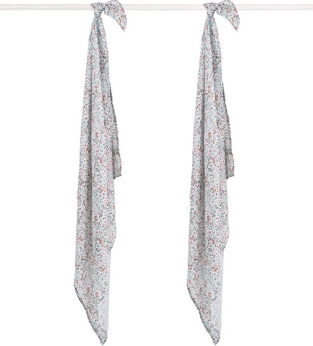 Jollein Hydrofiel Multidoek Meadow 115x115cm - Rosewood - 2 Stuks 9 Jollein Hydrofiel Multidoek Meadow 115x115cm - Rosewood - 2 Stuks - Afbeelding 9