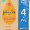 Johnson's Baby Honey Soap - 100 Gram (4 Stuks)