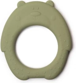 J.Børn Silicone Bijtring Beer - Sage - Bijtspeelgoed - Baby -Babyproducten 1103x1200 1