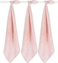 Jollein Hydrofiel Multidoek Snake 70x70cm - Pale Pink - 3 Stuks