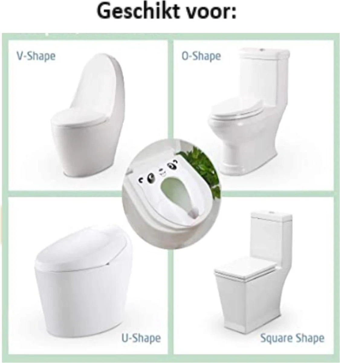Merkloos WC Verkleiner - Wit Panda Ontwerp - Toilettrainer - Opvouwbare Toilet Zitje - Toiletbril Verkleiner - Kinder WC Bril 6 Merkloos WC Verkleiner - Wit Panda Ontwerp - Toilettrainer - Opvouwbare Toilet Zitje - Toiletbril Verkleiner - Kinder WC Bril - Afbeelding 6
