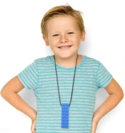 Bijtketting - Kauwketting | Bouwblokje Patroon Oranje -Babyproducten 1133x1200 9