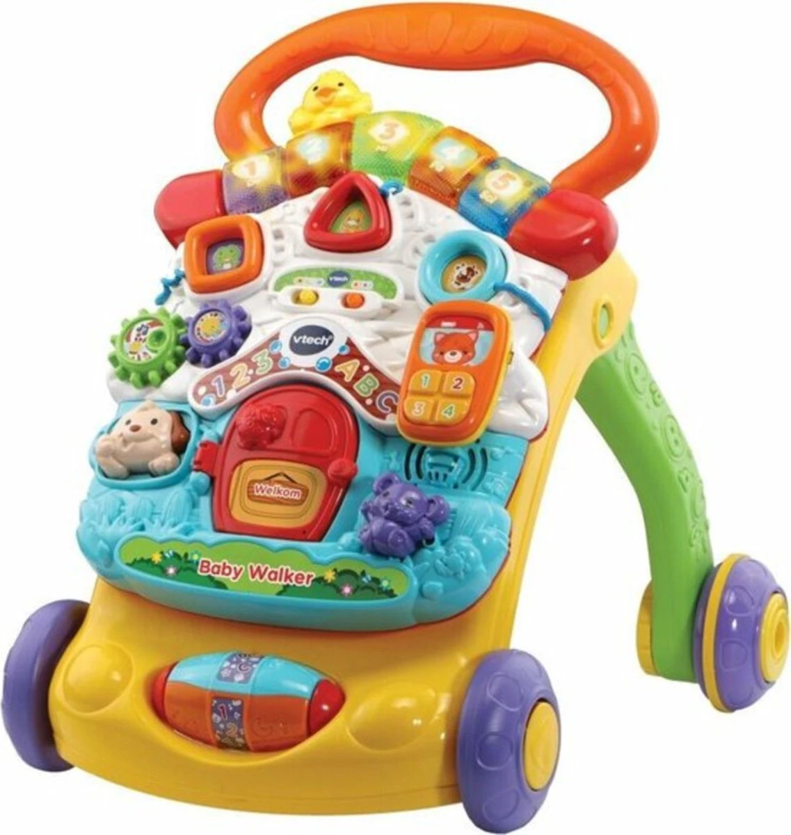 VTech 2 In 1 Baby Walker - Educatief Babyspeelgoed - Loopwagen Met Licht 1 VTech 2 In 1 Baby Walker - Educatief Babyspeelgoed - Loopwagen Met Licht