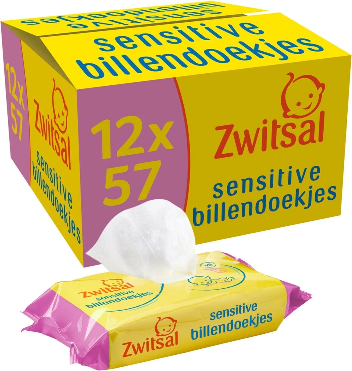 Zwitsal Sensitive Billendoekjes Voordeelverpakking 684 Doekjes 1 Zwitsal Sensitive Billendoekjes Voordeelverpakking 684 Doekjes