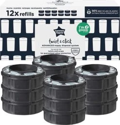 Tommee Tippee Twist & Click Milieuvriendelijke Luieremmer Navulling - Duurzaam Geproduceerde Greenfilm - 12 Stuks 13 Tommee Tippee Twist & Click Milieuvriendelijke Luieremmer Navulling - Duurzaam Geproduceerde Greenfilm - 12 Stuks -Babyproducten 1144x1200