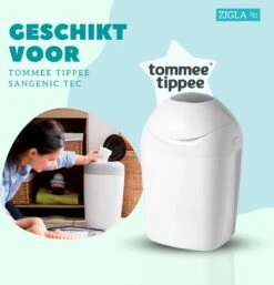Zigla – 6x Luieremmer Navulling – Navulcassette - Geschikt Voor Tommee Tippee Sangenic Tec -Babyproducten 1152x1200 1