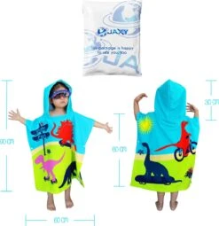 JAXY Badcape Baby - Badcape - Baby Badjas - Omslagdoek - Omslagdoek - Baby Handdoek Met Capuchon - Strandhanddoek - Badponcho - Poncho Handdoek - Microfiber - 60x90cm - Dino 7 JAXY Badcape Baby - Badcape - Baby Badjas - Omslagdoek - Omslagdoek - Baby Handdoek Met Capuchon - Strandhanddoek - Badponcho - Poncho Handdoek - Microfiber - 60x90cm - Dino -Babyproducten 1161x1200 3