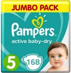 Pampers® Pampers Active Baby Dry - Maat 5 (11-16KG) - 168 Luiers - Maandbox