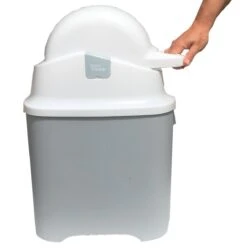 DiaperChamp ONE - Soft Silver - Standaard Luieremmer -Babyproducten 1189x1200 2