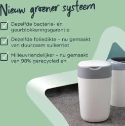 Tommee Tippee Milieuvriendelijke Twist & Click Luieremmer - Met 6 Navulcassettes - Wit 18 Tommee Tippee Milieuvriendelijke Twist & Click Luieremmer - Met 6 Navulcassettes - Wit -Babyproducten 1190x1200 11