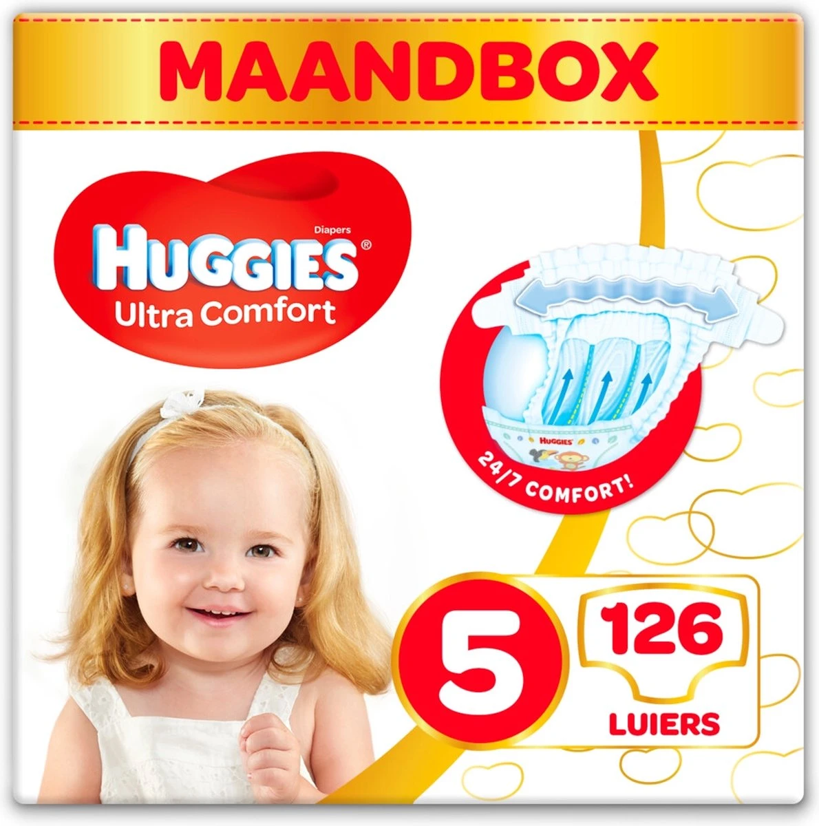 Huggies Luiers - Maat 5 (11 Tot 25 Kg) - 126 Stuks - Voordeelverpakking 1 Huggies Luiers - Maat 5 (11 Tot 25 Kg) - 126 Stuks - Voordeelverpakking