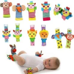 Baby Rammelaar | Baby Rammelaar Sokjes En Rammelaar Armbanden|4-delig Rammelaar Set|Pols- En Voetrammelaar Set| 0 T/m 24 Maanden | Babyarmband | Babysokken | Babykleding|Pasgeboren Baby| Baby Gift Set -Babyproducten 1194x1200 10