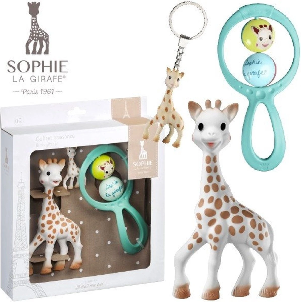 Sophie De Giraf - Cadeauset - Geboorte Geschenkset 2 Sophie De Giraf - Cadeauset - Geboorte Geschenkset - Afbeelding 2