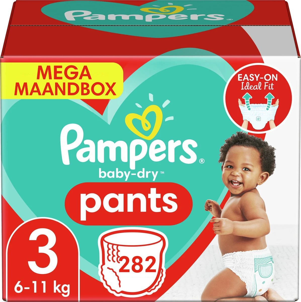Pampers® Pampers Baby Dry Pants Luierbroekjes - Maat 3 - Mega Maandbox - 282 Luierbroekjes 1 Pampers® Pampers Baby Dry Pants Luierbroekjes - Maat 3 - Mega Maandbox - 282 Luierbroekjes