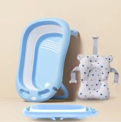 K IKIDO Babybadje - 3 In 1 Opvouwbaar - Multifunctioneel - Inclusief Badkussen - Baby Badje - Babybad - Peuterbadje - Lichtgewicht - Blauw 17 K IKIDO Babybadje - 3 In 1 Opvouwbaar - Multifunctioneel - Inclusief Badkussen - Baby Badje - Babybad - Peuterbadje - Lichtgewicht - Blauw -Babyproducten 1197x1200 8