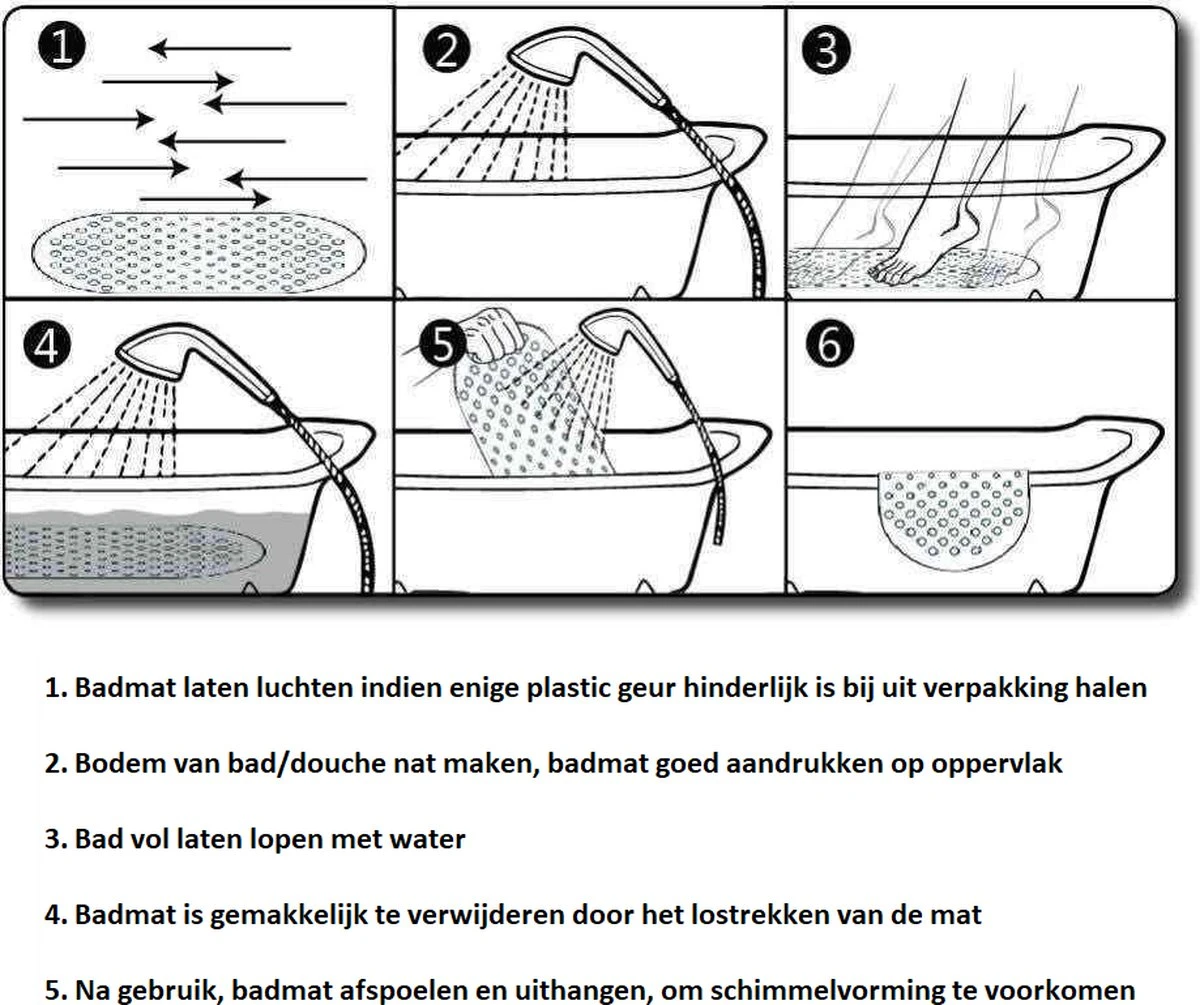 VinkToys® Badmatje - Antislip - Kinder Antislip Mat Bad / Douche - Voor Kinderen En Baby's - Mat Voor In Bad - Mat Voor In Douche - Douchemat Met Zuignappen - 69 X 39 Cm - Schildpad 2 VinkToys® Badmatje - Antislip - Kinder Antislip Mat Bad / Douche - Voor Kinderen En Baby's - Mat Voor In Bad - Mat Voor In Douche - Douchemat Met Zuignappen - 69 X 39 Cm - Schildpad - Afbeelding 2