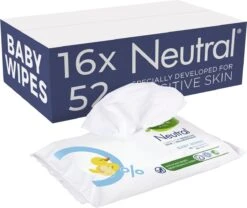 Neutral Baby Billendoekjes Parfumvrij - 832 Stuks - Voordeelverpakking