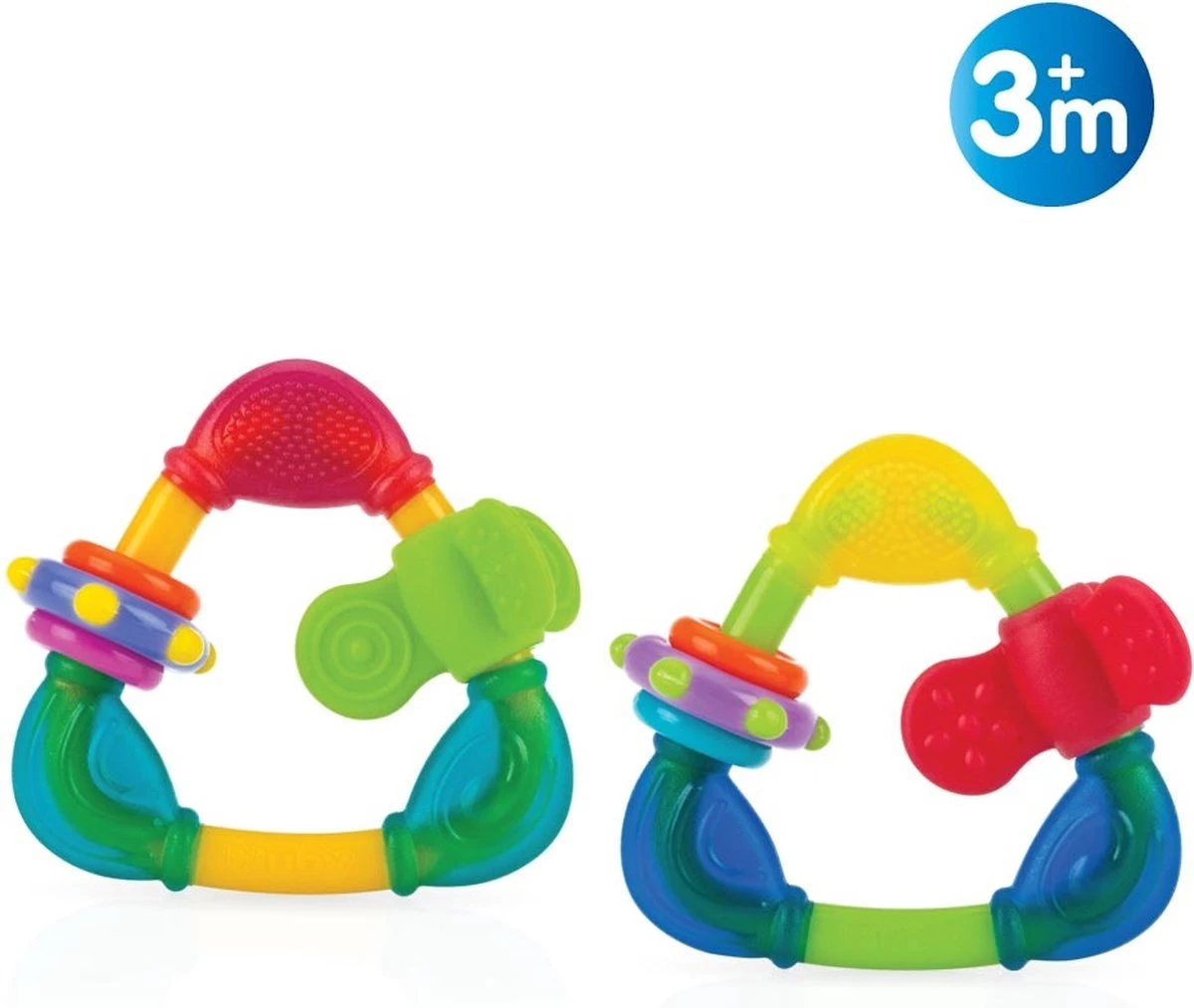 Nuby - Bijtspeelgoed - Bijtdriehoek - 3m+ 4 Nuby - Bijtspeelgoed - Bijtdriehoek - 3m+ - Afbeelding 4