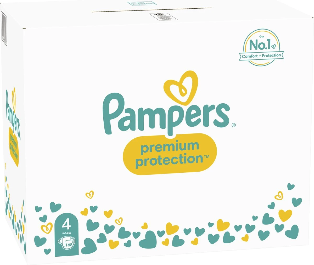 Pampers® Pampers Premium Protection Luiers - Maat 4 (9-14 Kg) - 168 Stuks - Multi-Pack 9 Pampers® Pampers Premium Protection Luiers - Maat 4 (9-14 Kg) - 168 Stuks - Multi-Pack - Afbeelding 9