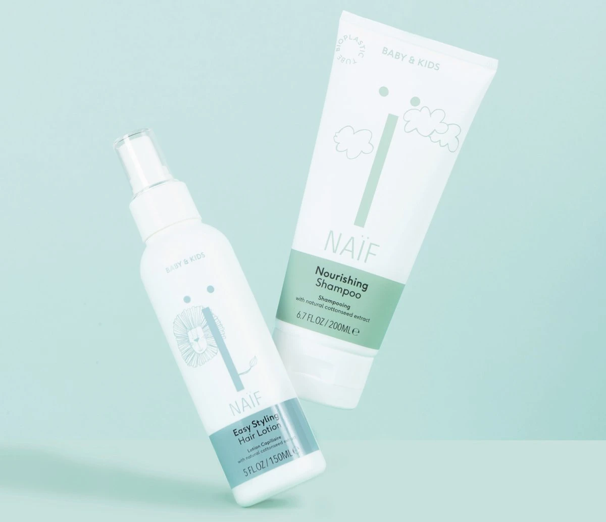 Naïf Easy Styling Haarlotion - Baby En Kids - 2 X 150ml - Met Natuurlijke Ingrediënten 3 Naïf Easy Styling Haarlotion - Baby En Kids - 2 X 150ml - Met Natuurlijke Ingrediënten - Afbeelding 3