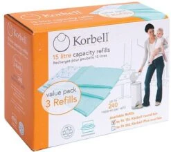 Korbell Luieremmer Navulling - 15L Zak - 3 Stuks -Babyproducten 1200x1071 7