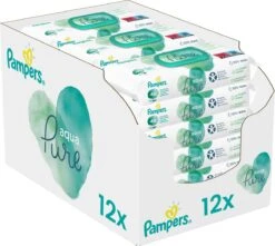 Pampers® Pampers - Aqua Pure - Billendoekjes - 576 Doekjes - 12 X 48