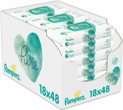 Pampers® Pampers Aqua Pure Billendoekjes - 864 Doekjes -Babyproducten 1200x1075 2