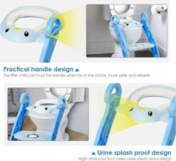 Buxibo Kinder WC Met Opstapje - WC Bril Kind - Kinderzitting WC - Toilet Verkleiner - Toilettrainer - Blauw -Babyproducten 1200x1097 1