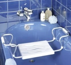 Wenko Badzitje Secura Wit Uitschuifbaar Tot 150kg