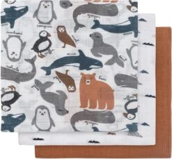 Jollein Hydrofiel Multidoek 70x70cm - Savannah - 3 Stuks -Babyproducten 1200x1113 5