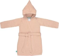 Lässig - Badjas - Mousseline - Lichtroze - Maat 92-98cm