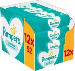 Pampers® Pampers - Billendoekjes Sensitive Navulpak - 624 Doekjes -Babyproducten 1200x1133 1