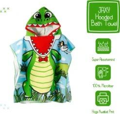 JAXY Badcape Baby - Badcape - Baby Badjas - Omslagdoek - Omslagdoek - Baby Handdoek Met Capuchon - Strandhanddoek - Badponcho - Poncho Handdoek - Microfiber - 60x90cm - Krokodil 6 JAXY Badcape Baby - Badcape - Baby Badjas - Omslagdoek - Omslagdoek - Baby Handdoek Met Capuchon - Strandhanddoek - Badponcho - Poncho Handdoek - Microfiber - 60x90cm - Krokodil -Babyproducten 1200x1144 1