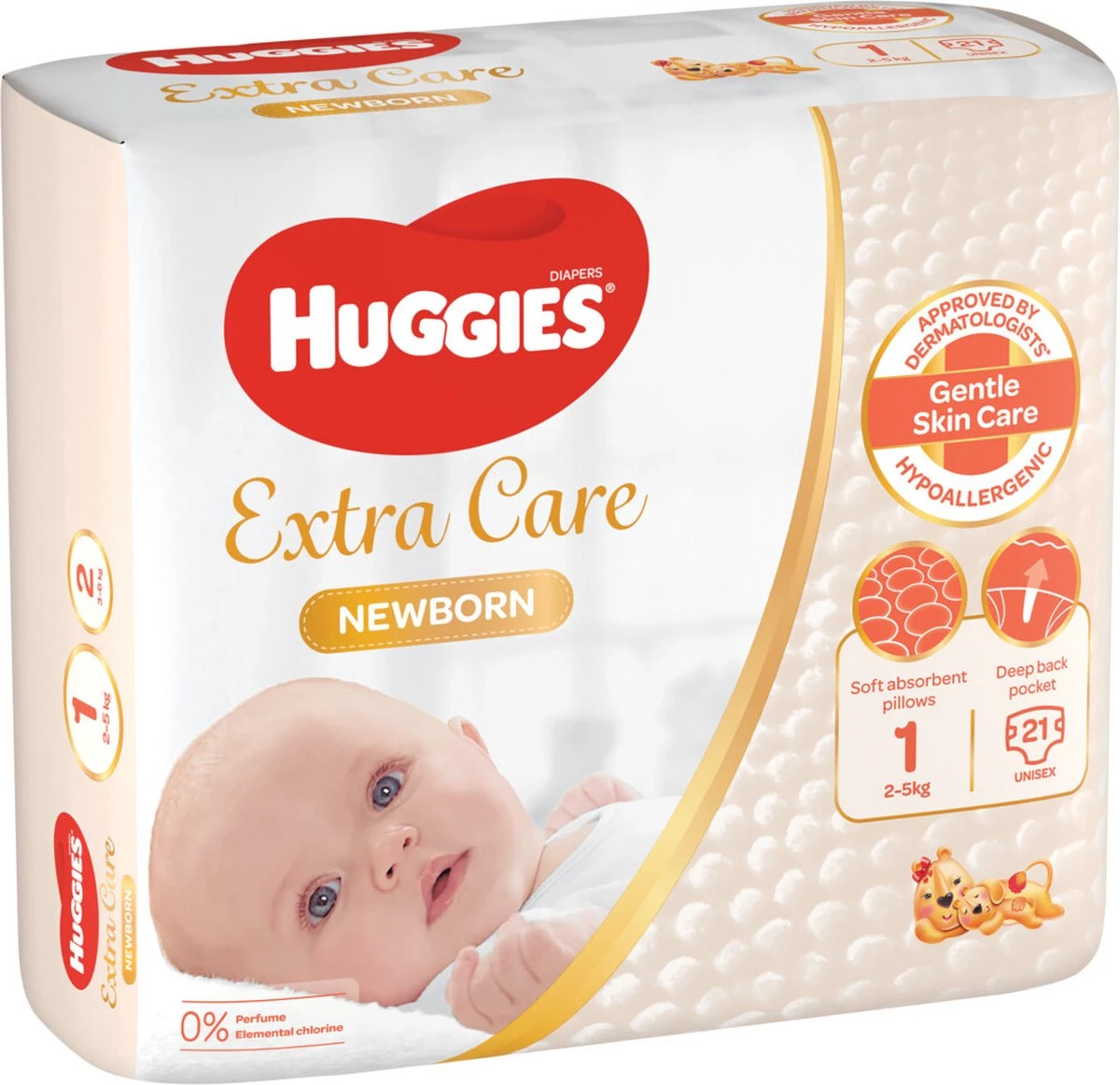 Huggies Luiers - Maat 1 (2 Tot 5 Kg) - 84 Stuks - Newborn - Voordeelverpakking 2 Huggies Luiers - Maat 1 (2 Tot 5 Kg) - 84 Stuks - Newborn - Voordeelverpakking - Afbeelding 2