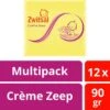 Zwitsal Baby Crème Zeep - 12 X 90 Gr - Voordeelverpakking