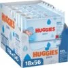 Huggies Billendoekjes - Pure 99% Water - 18 X 56 Stuks - 1008 Doekjes - Voordeelverpakking