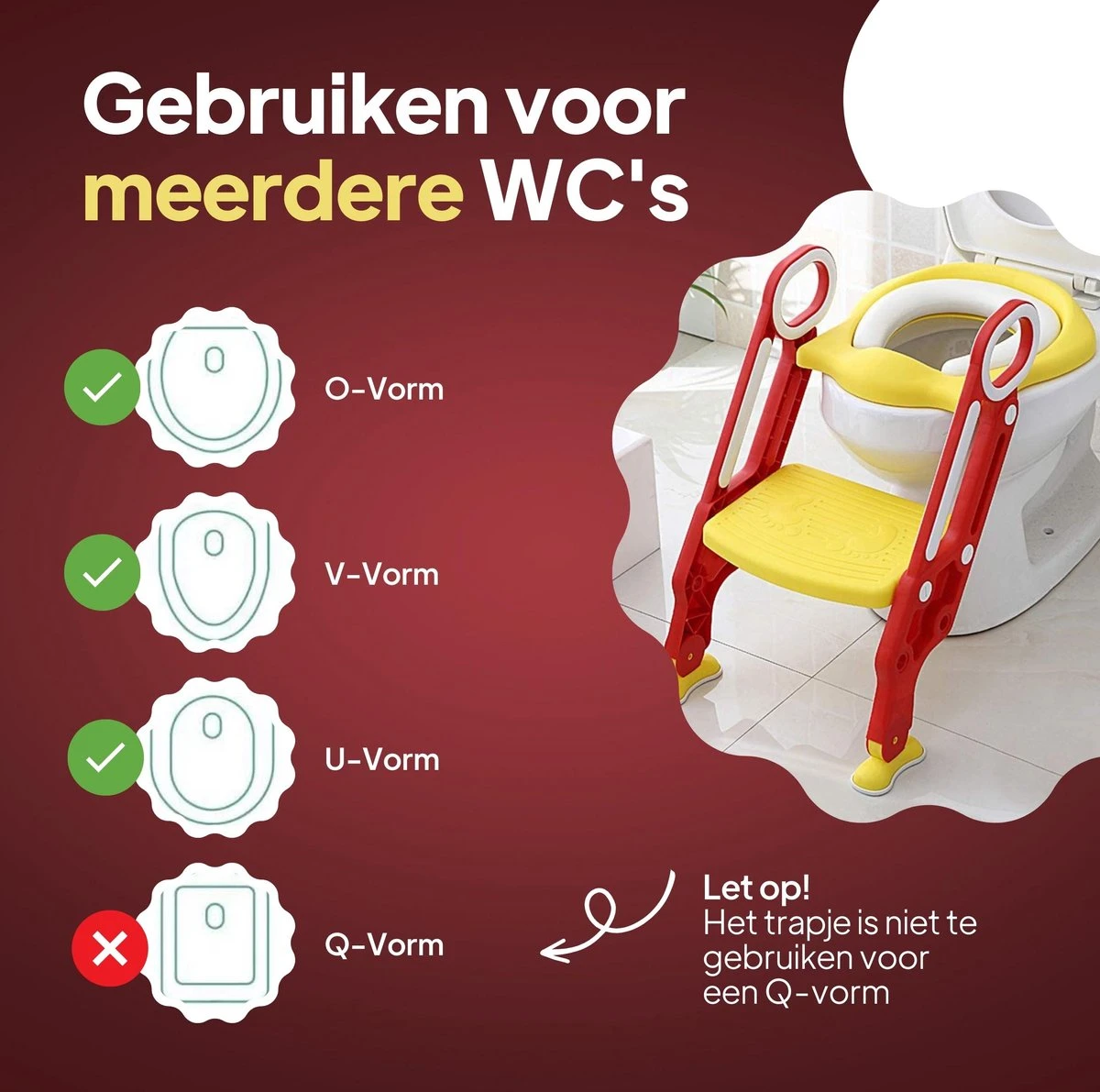 Merkloos Wc Verkleiner Met Trapje - Wc Verkleiner - Toilettrainer - Toiletverkleiner - 2 Tot 7 Jaar 4 Merkloos Wc Verkleiner Met Trapje - Wc Verkleiner - Toilettrainer - Toiletverkleiner - 2 Tot 7 Jaar - Afbeelding 4