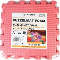 Benson 9 Stuks Zwarte Puzzel Vloertegels Foam 30 X 30 Cm - Puzzel Speelmat - Baby/peuter Speelgoed Matten -Babyproducten 1200x1192 7