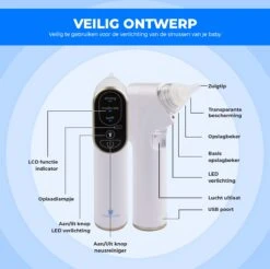 Young Star Baby - Elektrische Neusreiniger Baby - Neuszuiger Met USB - Neuspeer - Neusdouche - Snotverwijderaar -Babyproducten 1200x1195 6