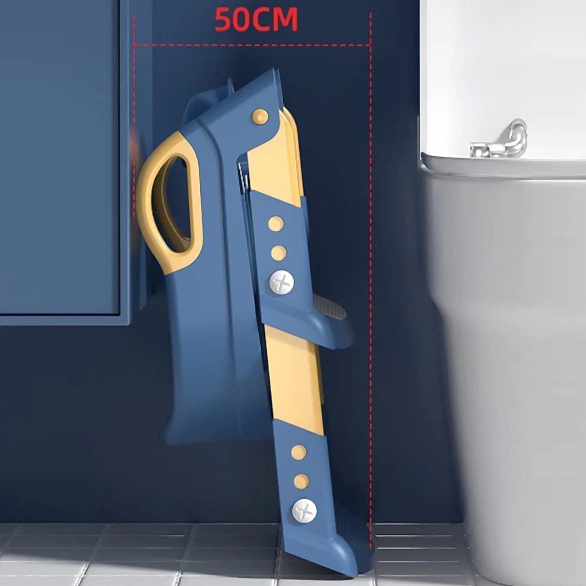 Zindelijkheidstraining Stoel Met Opstapje Ladder, Zindelijkheidstraining Toilet Voor Kinderen Jongens Meisjes Peuters-comfortabel Veilig Potje Stoel Met Anti-slip Pads Ladder - Blauw 7 Zindelijkheidstraining Stoel Met Opstapje Ladder, Zindelijkheidstraining Toilet Voor Kinderen Jongens Meisjes Peuters-comfortabel Veilig Potje Stoel Met Anti-slip Pads Ladder - Blauw - Afbeelding 7