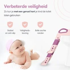 Macx & Macx Toilettrainer Met Trapje - Brilverkleiner Met Handvaten En Opstapje - Opvouwbaar Toilet Bril Zitje - WC Zindelijkheids Training Voor Jongens/Meisjes - Urinoirs Voor Kind/Peuter Van 2 Tot 7 Jaar - Roze 14 Macx & Macx Toilettrainer Met Trapje - Brilverkleiner Met Handvaten En Opstapje - Opvouwbaar Toilet Bril Zitje - WC Zindelijkheids Training Voor Jongens/Meisjes - Urinoirs Voor Kind/Peuter Van 2 Tot 7 Jaar - Roze -Babyproducten 1200x1200 1046